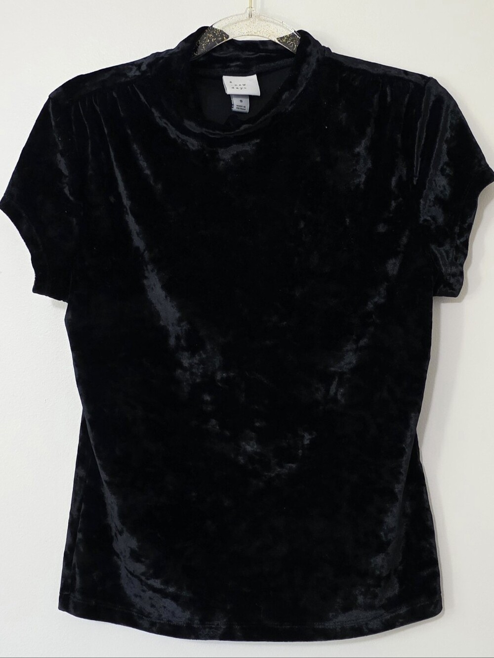 Velvet Burnout Mock Neck Top Goth Witchy Dark Romance Whimsigoth Y2K Small